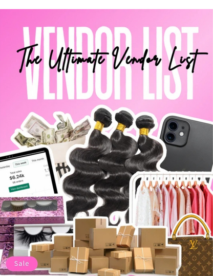 The ultimate vendors list