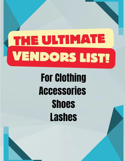 The ultimate vendors list